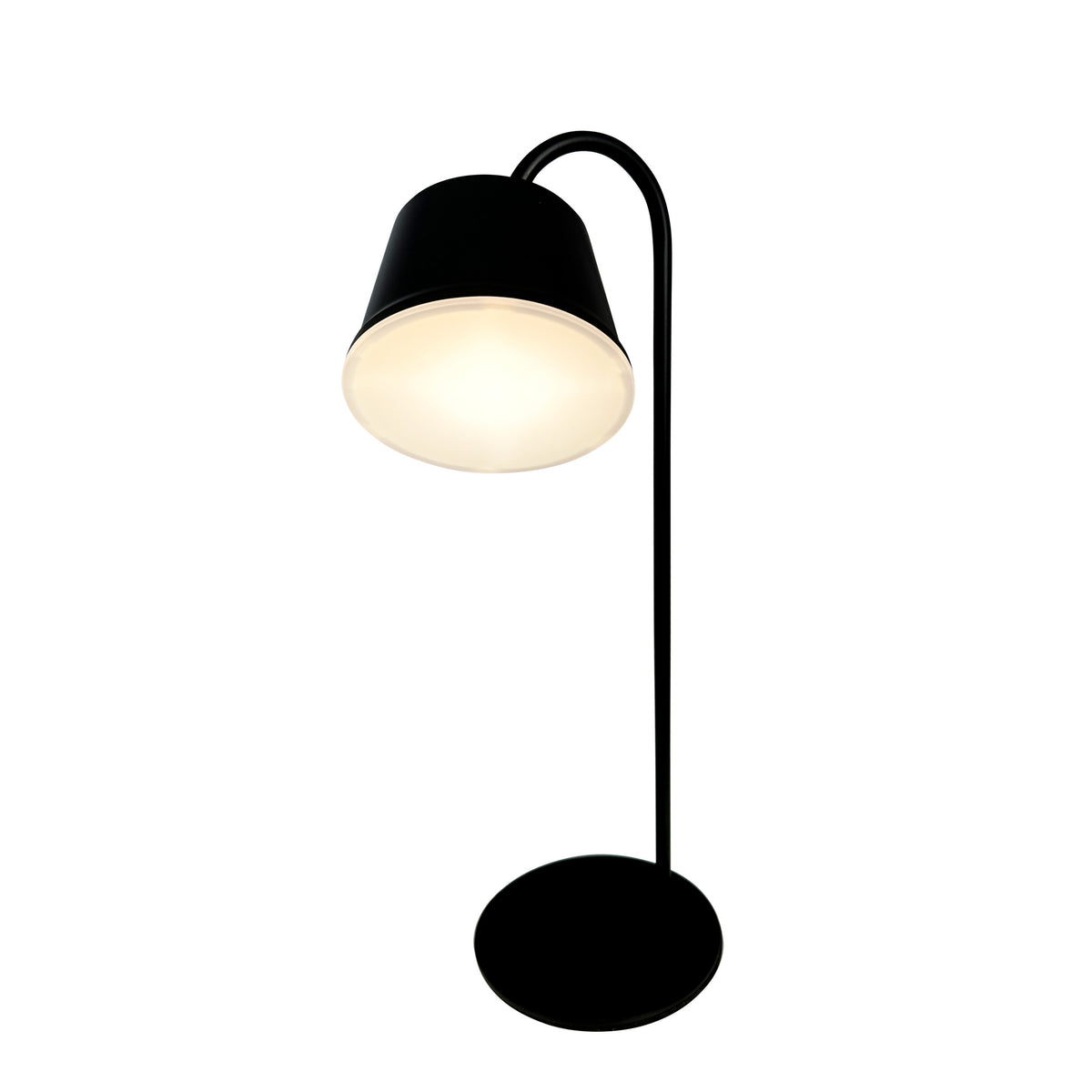 POP LED Genopladelige Bordlampe - Sort