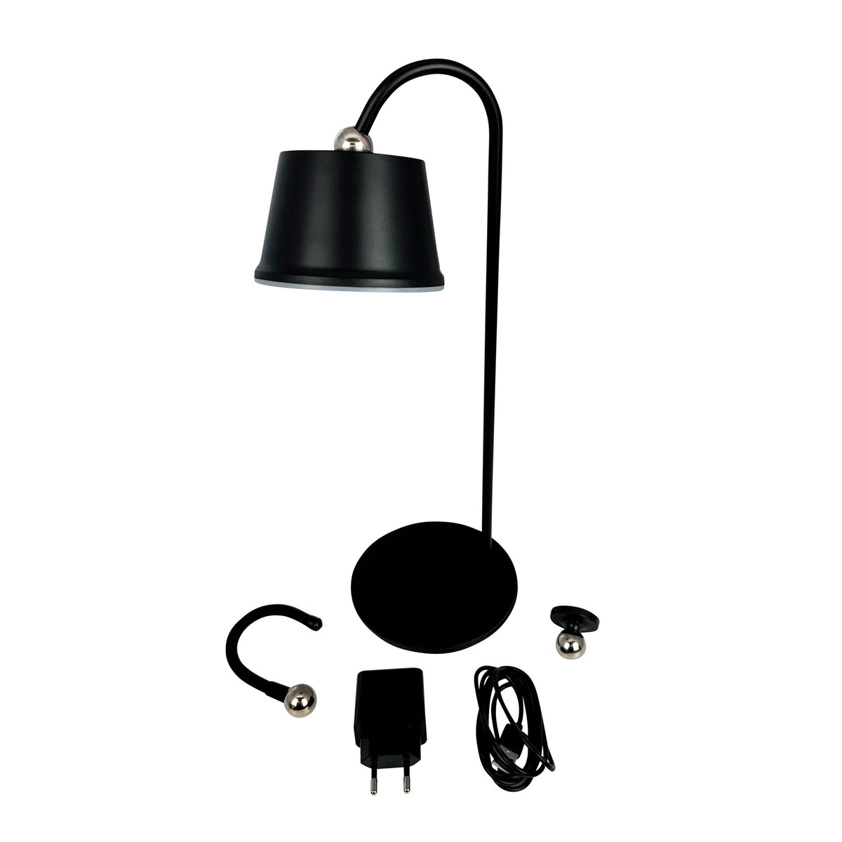 POP LED Genopladelige Bordlampe - Sort
