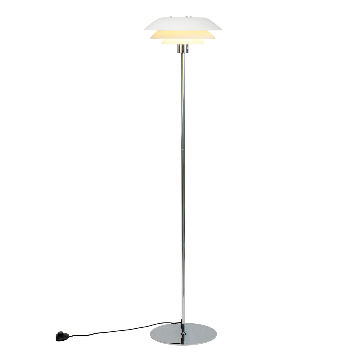 DL31  Special Edition Gulvlampe - Hvid/Krom