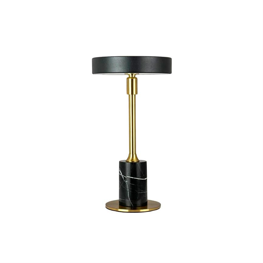 Starlight LED Mini Genopladelig Bordlampe - Sort/Marmor