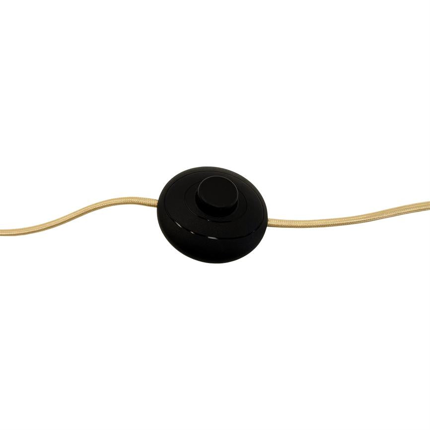 Stockholm Gulvlampe - Sort/ Messing
